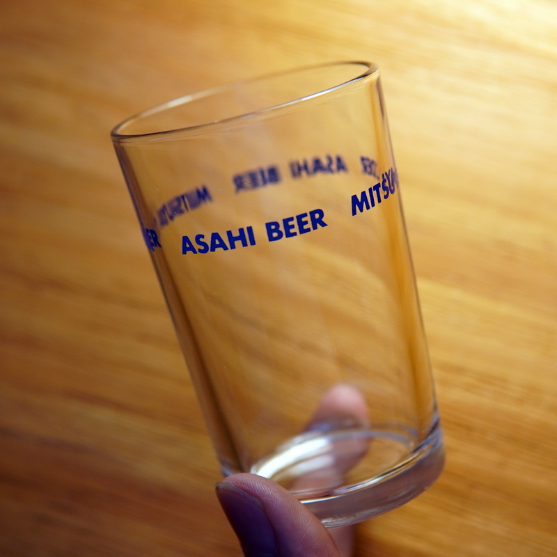 日本进口Asahi Beer Mitsuya朝日生啤酒玻璃杯扎啤杯小酒杯烧酒杯