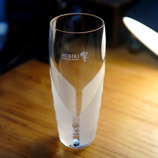 日本进口三得利威士忌酒杯SUNTORY WHISKY響响HIBIKI嗨棒杯直口杯