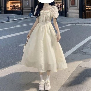 中大童学生妹日系甜美连衣裙小个子ins超仙潮初中生裙子 2023夏季