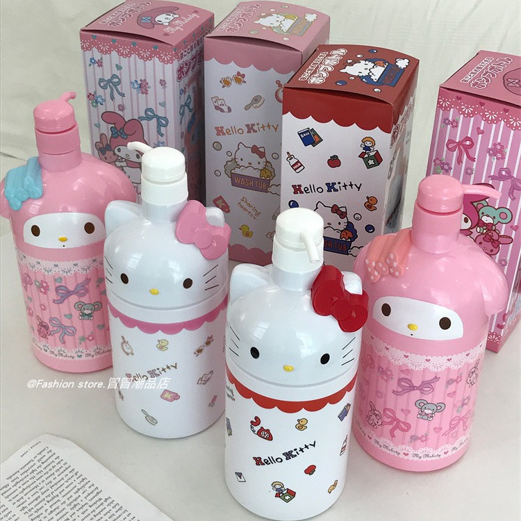 大容量凯蒂猫分装瓶洗发水空瓶子