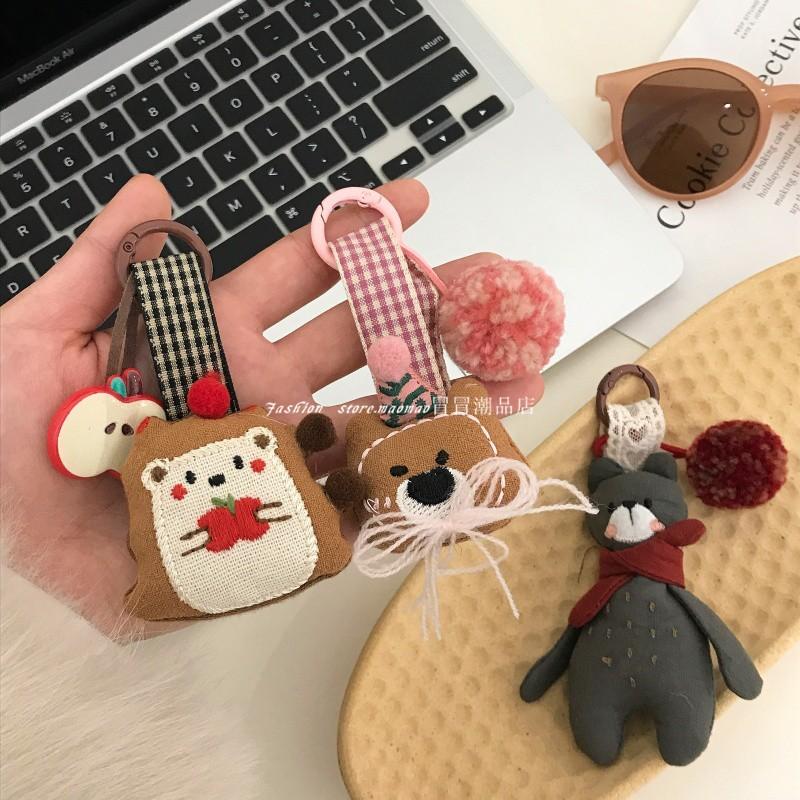 卡通小熊挂件新款软萌立体布艺