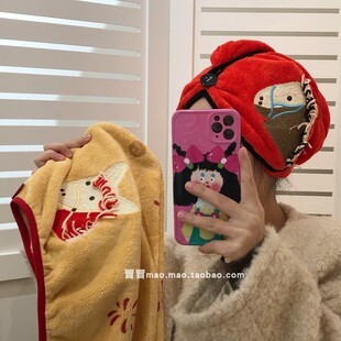 2026双利新款马年干发帽女加厚超强吸水洗澡套头浴帽干发巾不掉毛