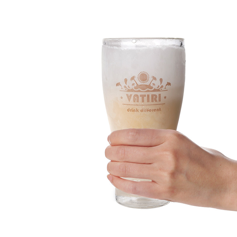 正品VATIRI/乐怡双层带水冰箱冷冻啤酒杯恶搞水杯网红冰镇冷冻杯