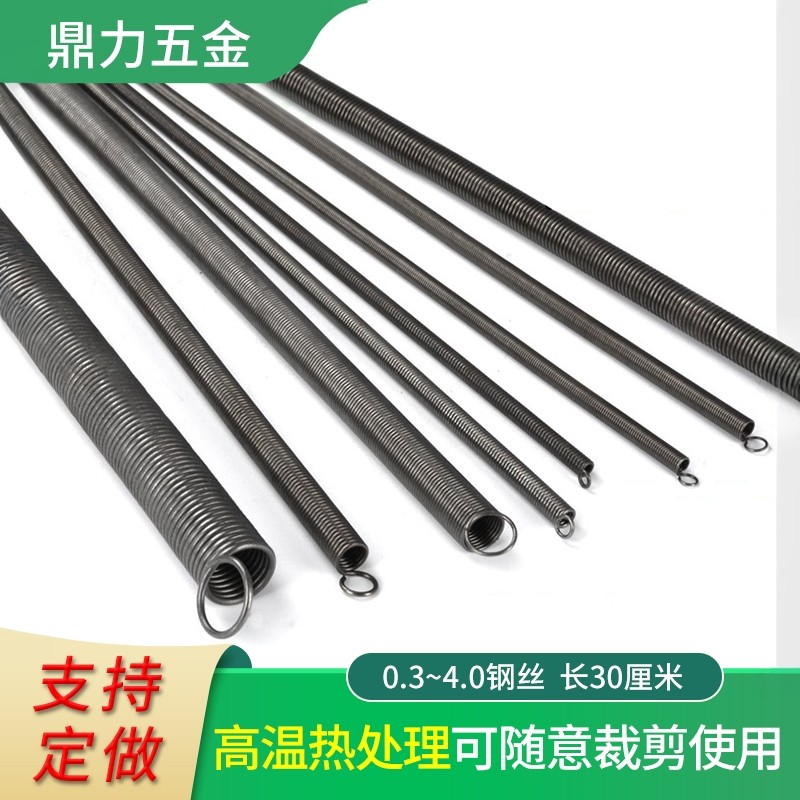 300长拉簧带钩弹簧钢拉伸强力304图片