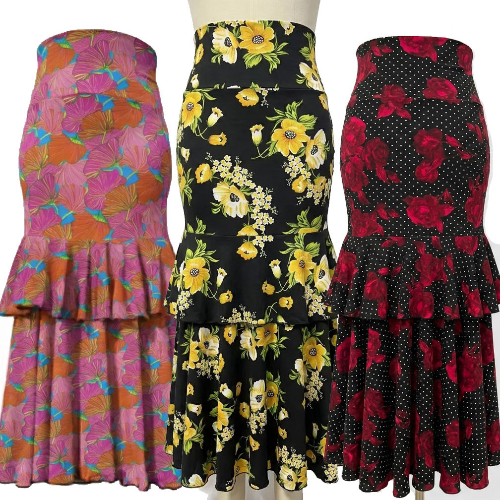 舞裙弗拉门戈练习裙佛朗明哥舞裙