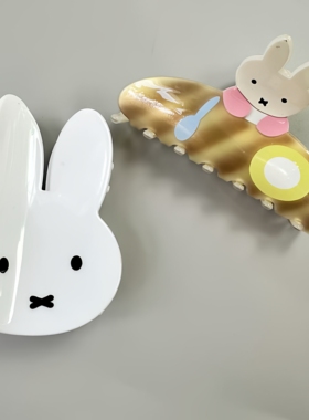 满38元包邮可爱miffy兔兔米菲发夹甜美卡通后脑勺抓夹甜妹少女心