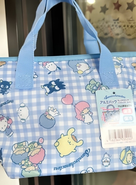满38元包邮日本三丽鸥可爱蓝色手提保温包便当包玉桂狗布丁狗