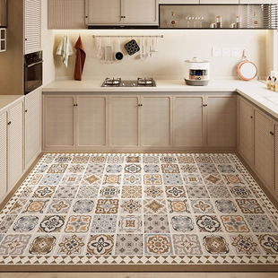 美式 厨房专用地垫加厚硅藻泥整铺地面防油垫吸水防滑脚垫满铺地毯