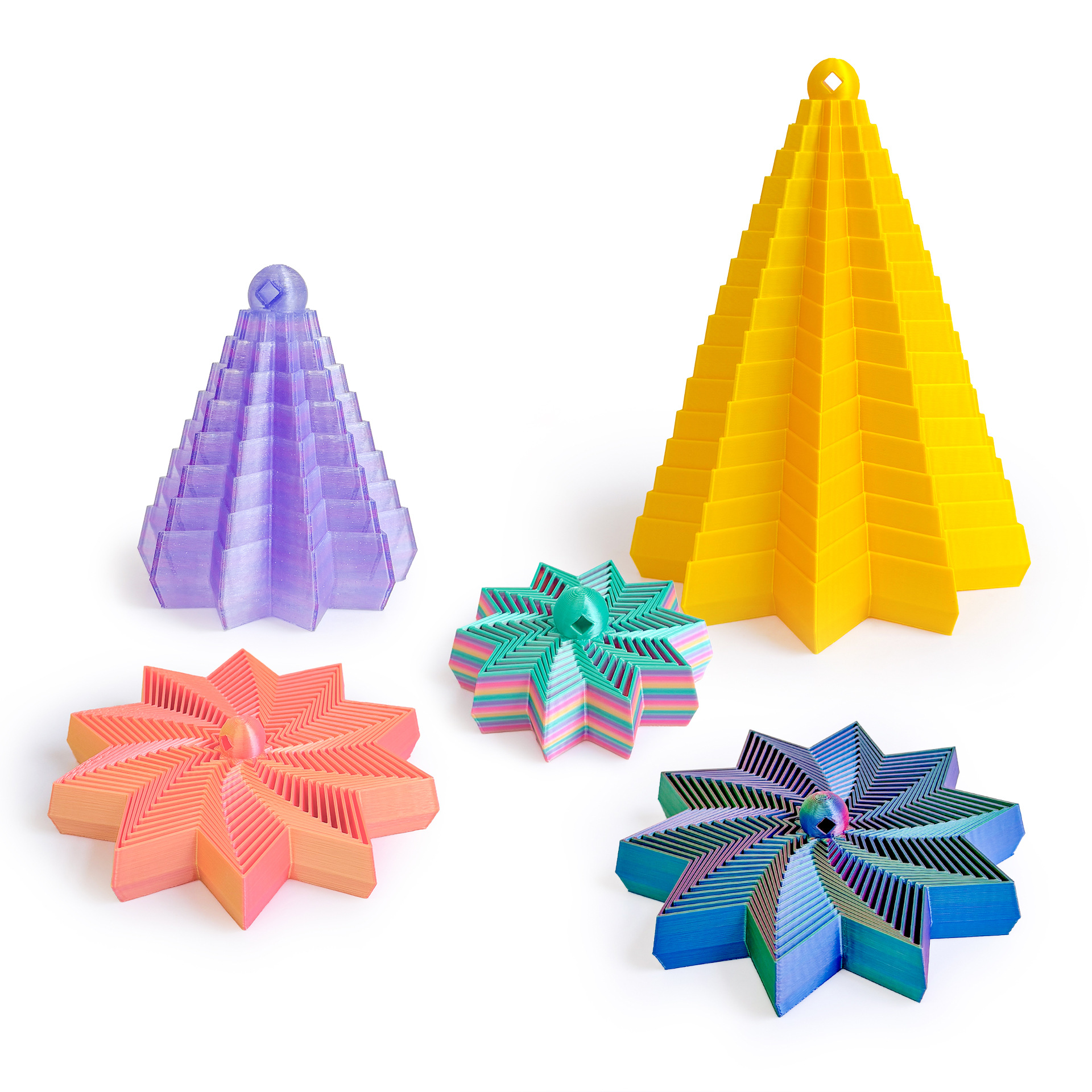 跨境热销3d打印解压多边形萝卜塔桌面减压玩具景区夜市摆摊批发