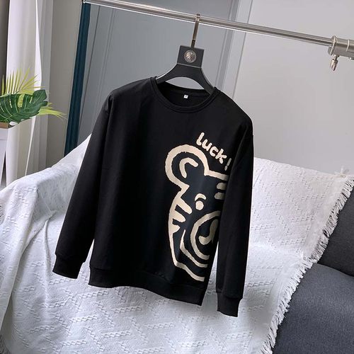 落肩休闲长袖卫衣情侣