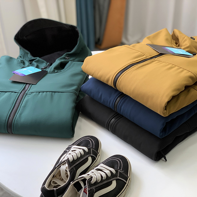 男加绒软壳冲锋衣冬季保暖