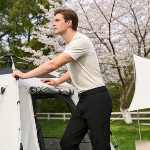 三防透气 弹力柔软速干春季立体剪裁男女士户外软壳休闲裤 Y2327