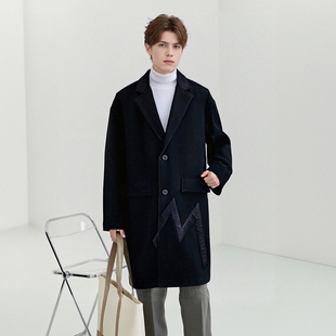 时尚又温暖 羊毛大衣+羽绒马夹 线下2980 冬男士阔版羽绒服D1514