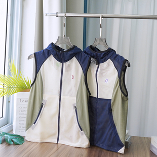 男女情侣休闲连帽马甲M642 科技3D镂空网眼夏季 原单好货 线下1199