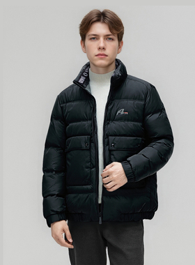品质款！90白鸭绒！全压胶充绒！品牌撤柜冬季男士立领羽绒服F856