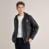 线下2000 男士 70精纺羊毛 轻奢 春季 时尚 针织夹克开衫 外套D2161