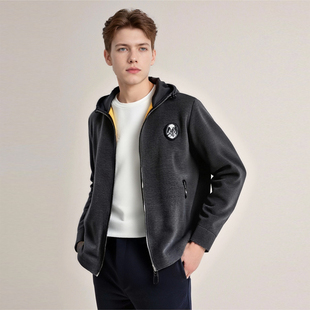 春季 70精纺羊毛 线下2000 外套D2161 男士 针织夹克开衫 时尚 轻奢