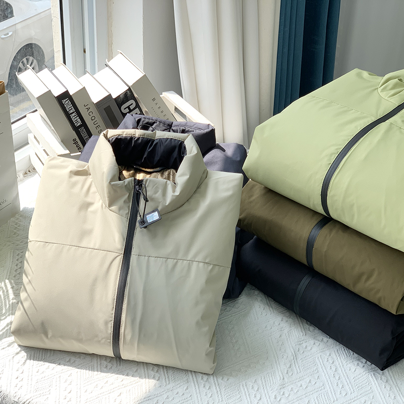 金标P棉 拒水膨松超保暖 防水防风秋冬季男士户外立领棉衣服E357