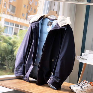 意大利户外 极地系列 90白鸭绒200克 时尚男士连帽加厚羽绒服F764