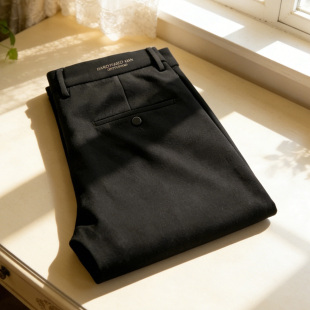 垂坠抗皱 裤 品牌原单春季 通勤西装 H1257 商务休闲小黑裤 四面弹力