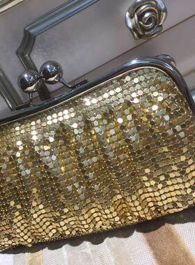 2025亮片手拿晚宴包珠片工艺包斜挎包手拎包铝片手包斜挎单肩腰包