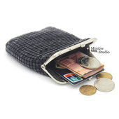 可爱零钱钥匙包亮片手工手抓袋工艺铝片小钱包首饰硬币包零钱小袋