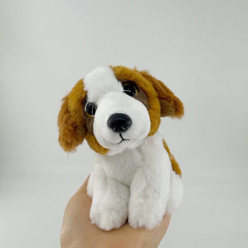 仿真圣伯纳犬毛绒玩具 可爱大眼狗狗公仔 儿童安抚玩偶 生日礼物
