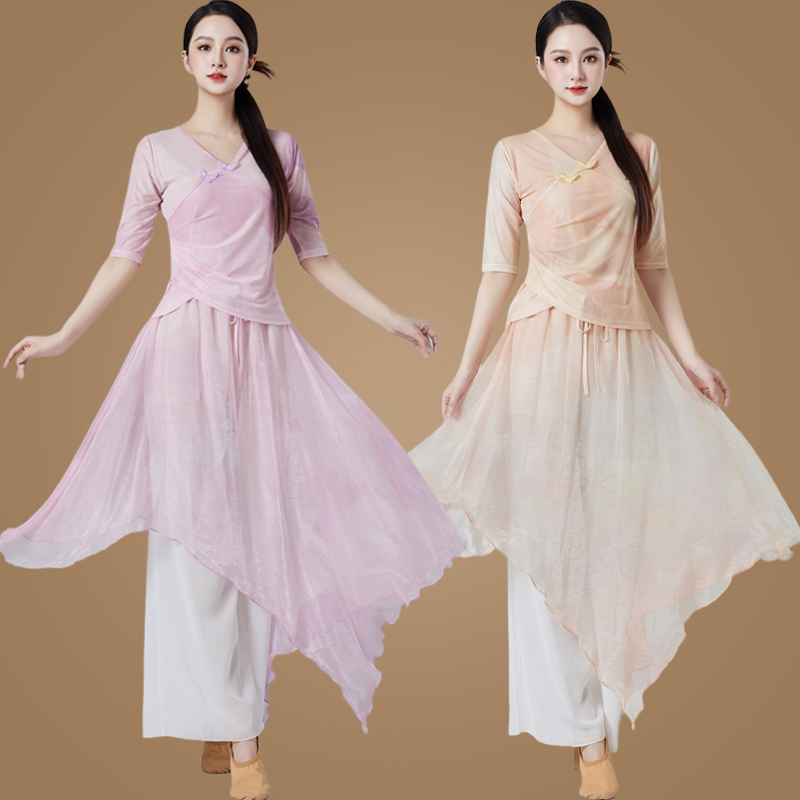 风缇古典舞演出服衣如流云东方美