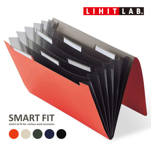 日本LIHITLAB.多层分类风琴夹