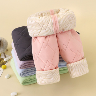 学生童裤 儿童保暖裤 女童打底裤 校服神器男童夹棉加厚棉裤 秋冬新款