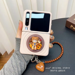 可爱个性DORA暴怒之熊支架适用华为purax典藏版手机壳胖折叠新款波漾纹磁吸PuraX阔折叠屏保护套女huawei防摔