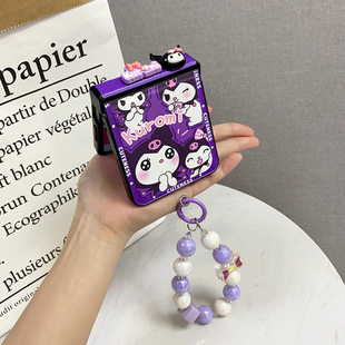 表情包库洛米铰链全包防摔适用于vivoxFlip手机壳xflip保护套vivo小折叠屏新款 flip手链条