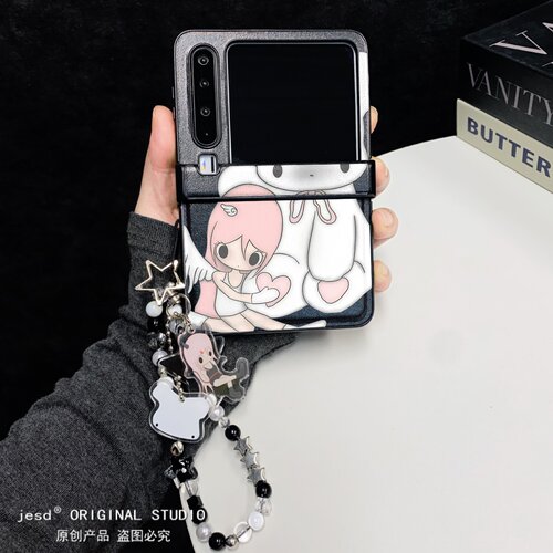 韩系ins可爱少女心野有上秋适用三星zflip87折叠屏purax手机壳荣耀vflip2华为pocket2小米mixflip2新款n3flip