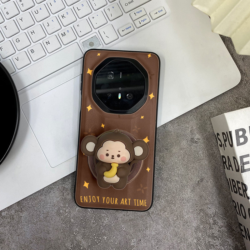 磁吸支架适用于华为mate70RS非凡大师手机壳mate60RS保时捷MATE50保护套创意猴子香蕉mate40pro女款