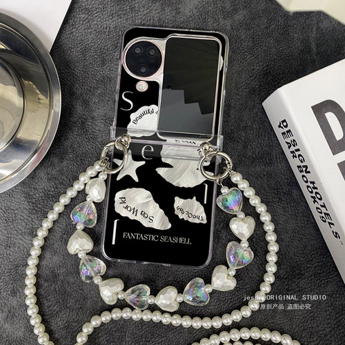 铰链全包适用于OPPOFindN3Flip手机壳findn2flip透明保护套oppo小折叠屏新款黑色抽象英文n3flip手链斜挎女