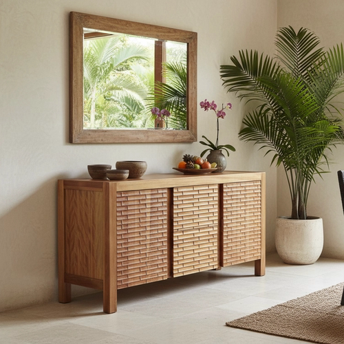 筑家东南亚风格大储物空间收纳柜