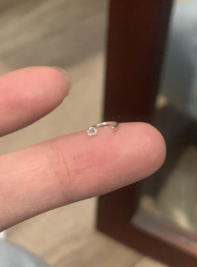 S999纯银耳钉男款意大利耳骨