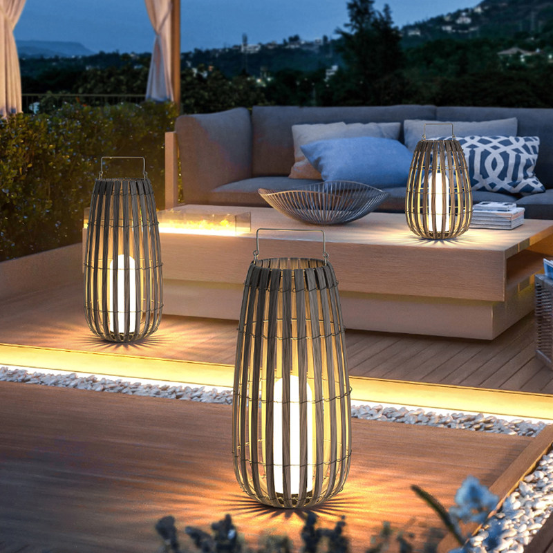 太阳能庭院灯户外别墅花园灯布置落地灯草坪灯防水室外露台氛围灯