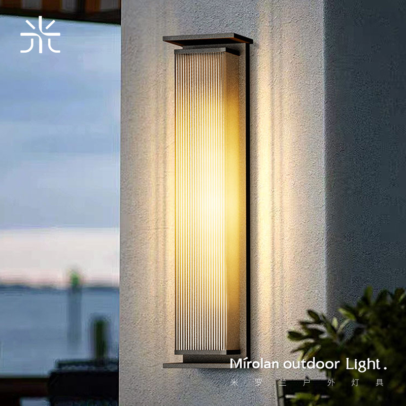 壁灯户外别墅庭院灯太阳能长条壁灯入户大门门前灯室外墙壁灯防水