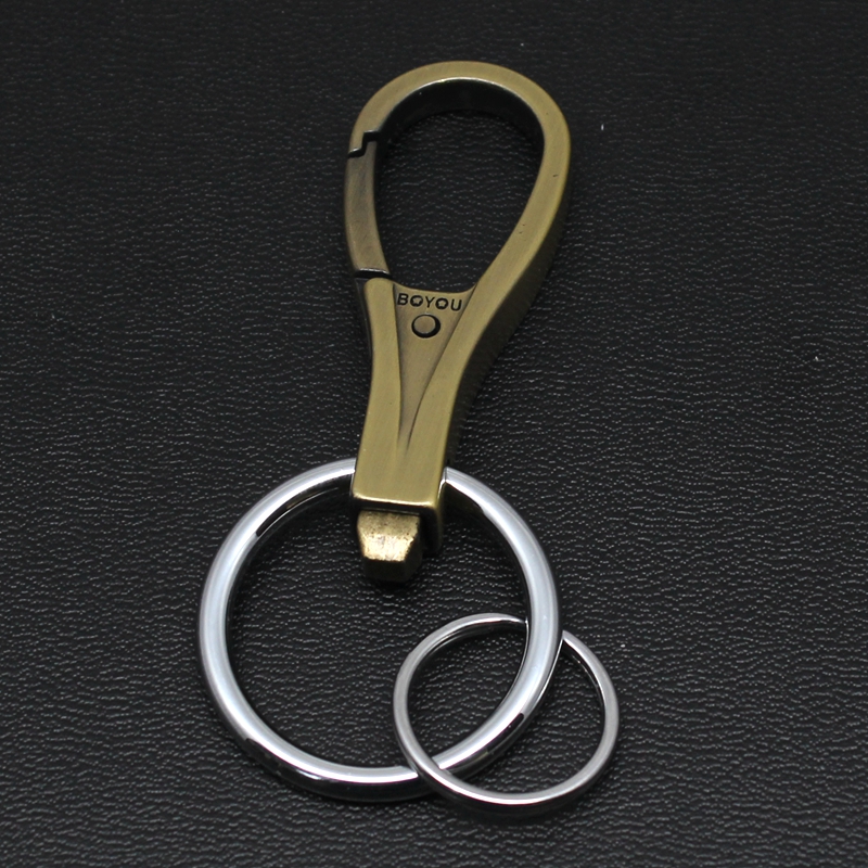 正品博友创意汽车钥匙扣男士快拆钥匙圈钥匙链挂件金属腰挂锁匙扣