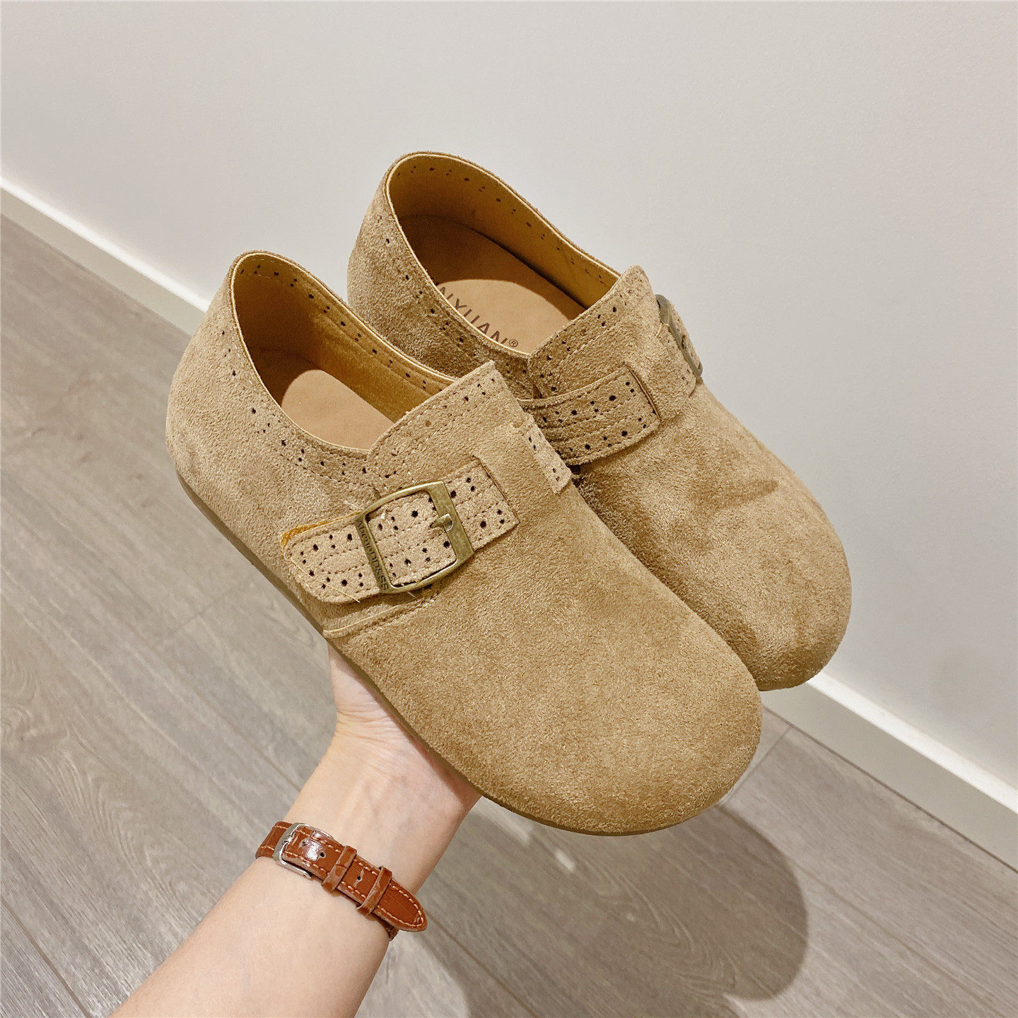 勃肯鞋内增高复古英伦风百搭单鞋女乐福鞋2026春季新款豆豆鞋女鞋,女鞋,勃肯鞋/软木鞋,淘宝优惠券,粉丝福利购,淘宝优惠卷