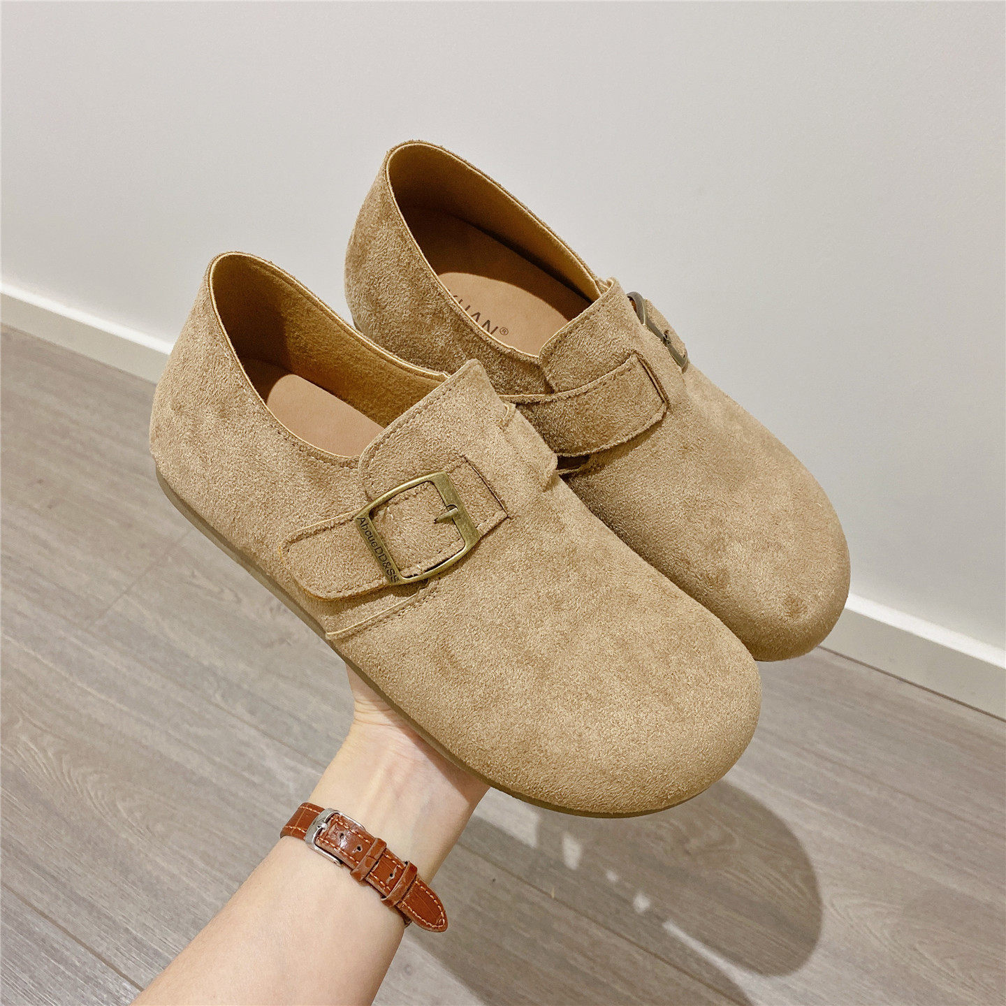 勃肯鞋内增高复古英伦风百搭单鞋女乐福鞋2026春季新款豆豆鞋女鞋,女鞋,勃肯鞋/软木鞋,淘宝优惠券,粉丝福利购,淘宝优惠卷