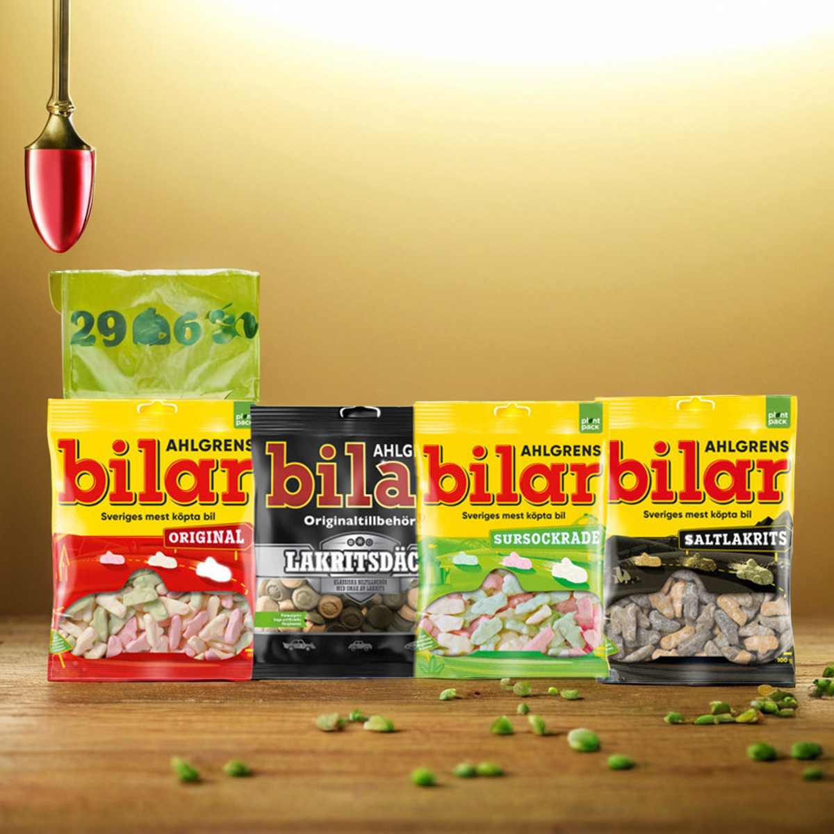 现货瑞典进口Bilar甘草清新大料糖车型棉花耐咬果味软糖北欧零食