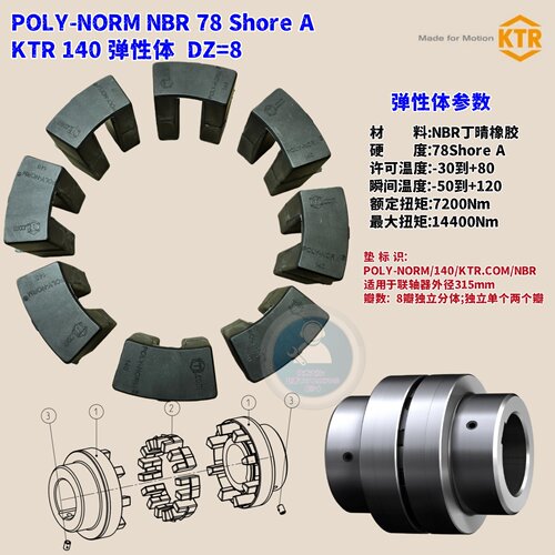 POLY-NORM140NBR78SHORE弹性体