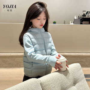 YOJIA女童90白鸭绒羽绒服冬内搭