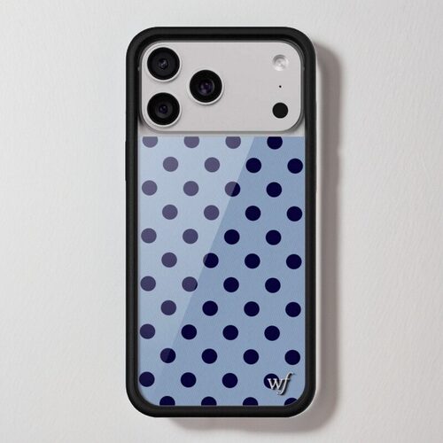 wildflower蓝色波点WF防摔手机壳