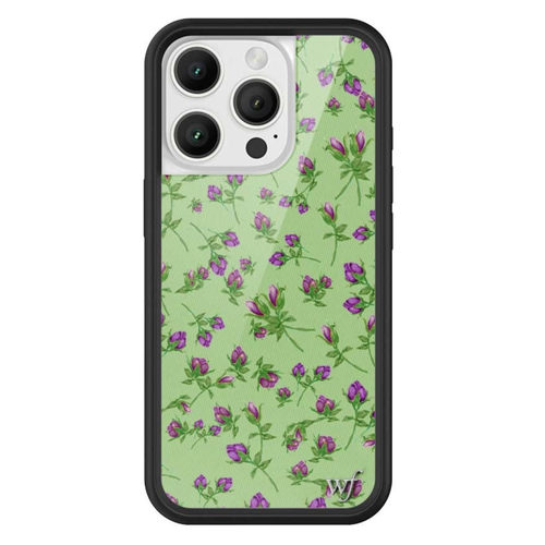 wildflower绿底碎花手机壳