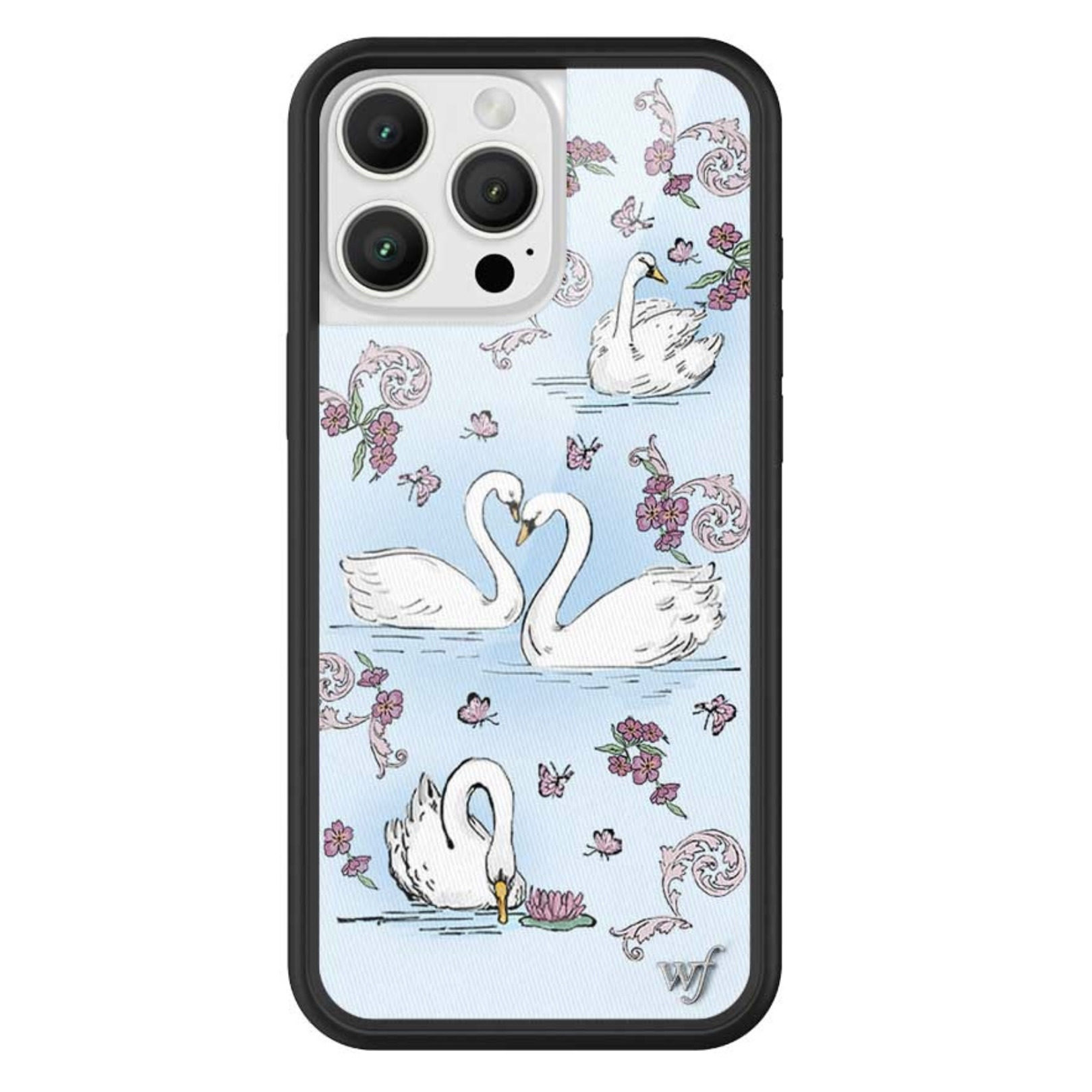 美国wildflower适用iPhone15ProMax/14 Swan Lake 天鹅WF手机壳