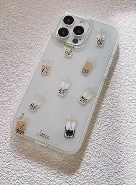 现货美国Sonix咖啡珍珠奶茶iPhone13 /12/promax苹果抗震手机壳