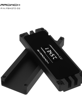 Barrowch全铝合金数显散热套件M.2固态 M.2散热器导热片FBM2TZ-02